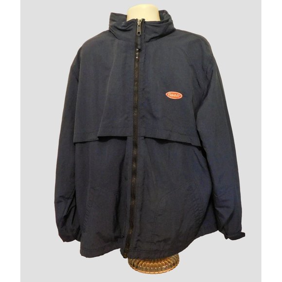 Peterbilt Jacket 2XL Blue Vented Hidden Hoodie Long Sleeve Sports Master - Picture 7 of 15